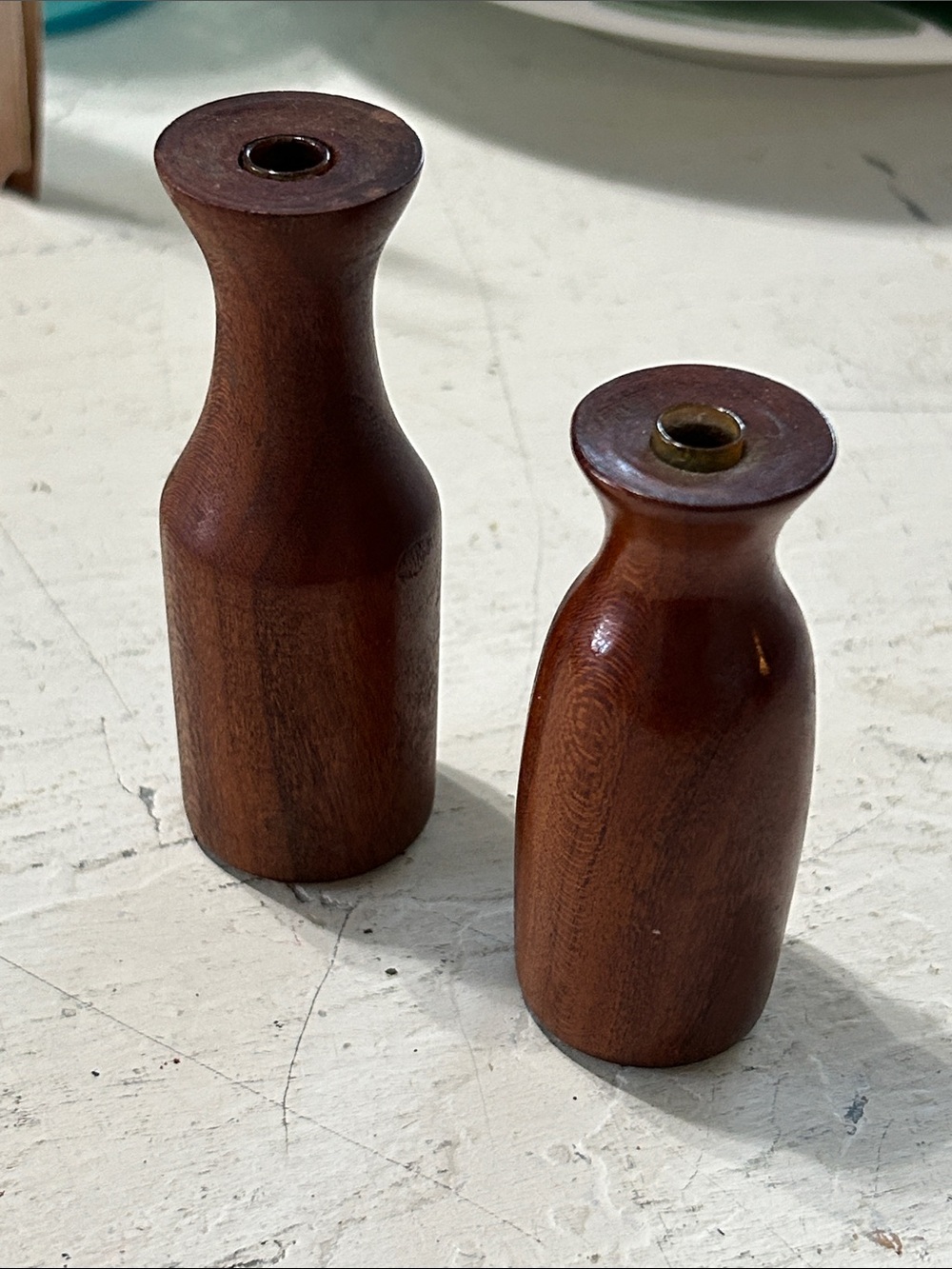 Mini wooden Vase Set
